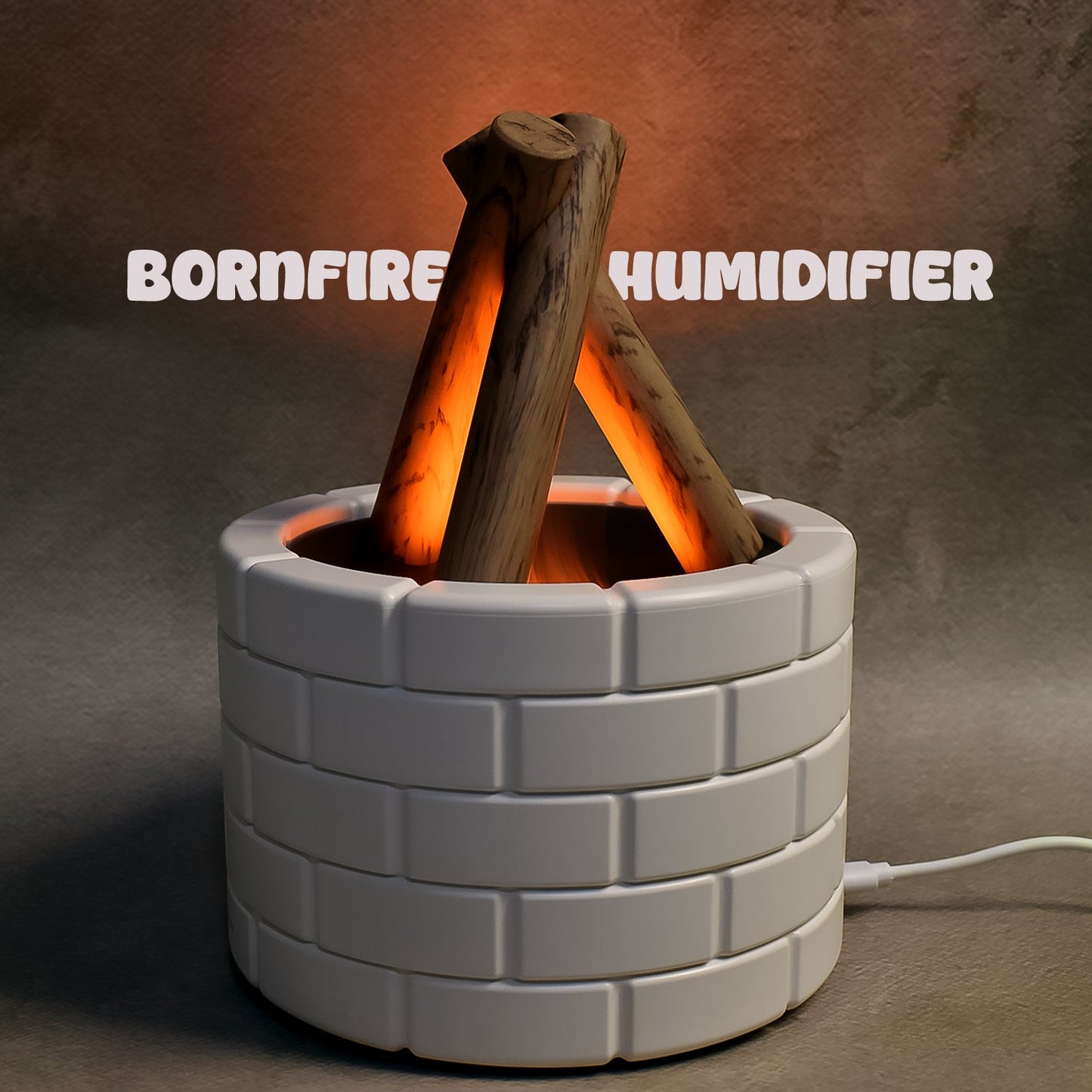 Bonfire Shaped Diffuser Essential Oil Diffuser Multi Function Flame Oil Diffuser (1 Pc) Wukusy
