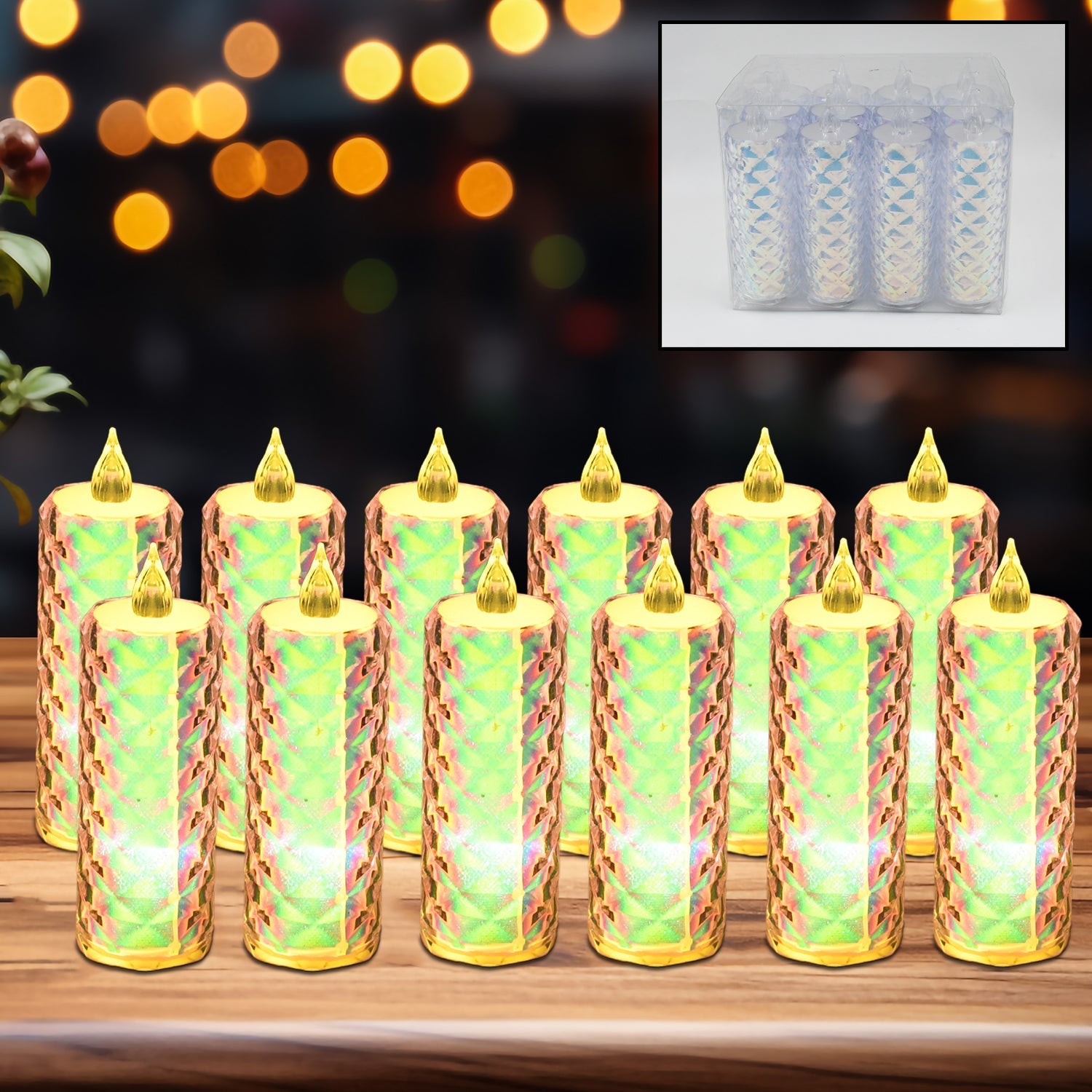 Festive Lighting For Any Occasion 12 Pack Led Tealight Candles Wukusy
