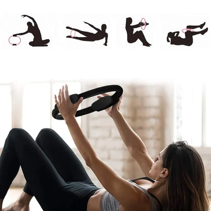 6714  Fitness Ring Workout Yoga Ring Circle Pilates For Woman Fitness Circle Thigh Exercise Pilates Circle Ring Fitness Equipment For Home Wukusy