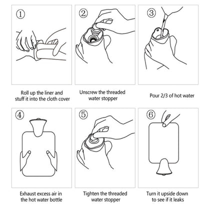 Mix Design Printed Small Hot Water Bag  For Pain Relief Neck Shoulder Pain And Hand Feet Warmer Menstrual Cramps Hot And Cold Therapy Leak Proof Pad (1 Pc) Wukusy