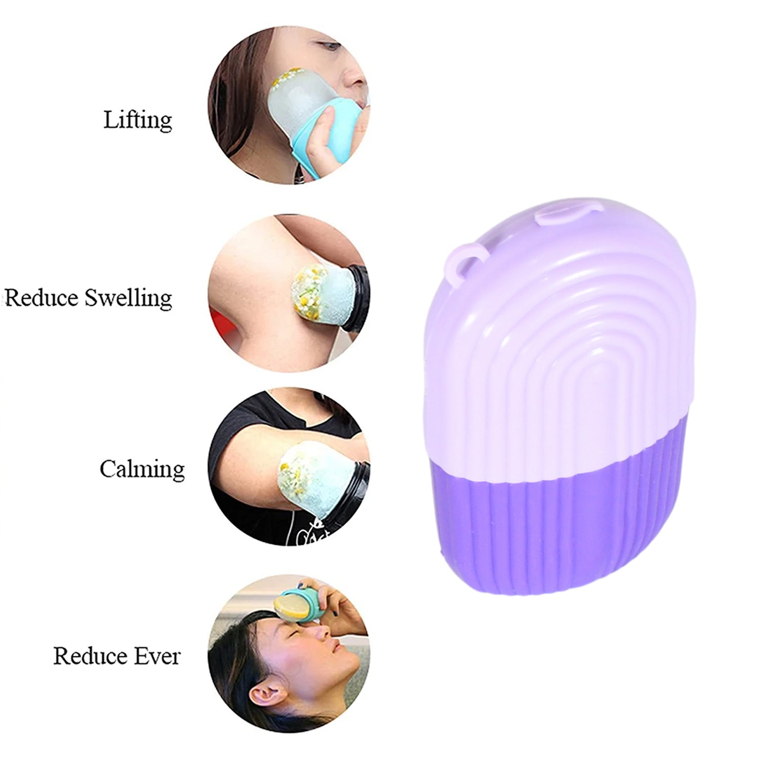 Beauty Ice Roller For Face Massager  Eye Reusable Face Rollers Facial Roller ( Purple Color) Wukusy