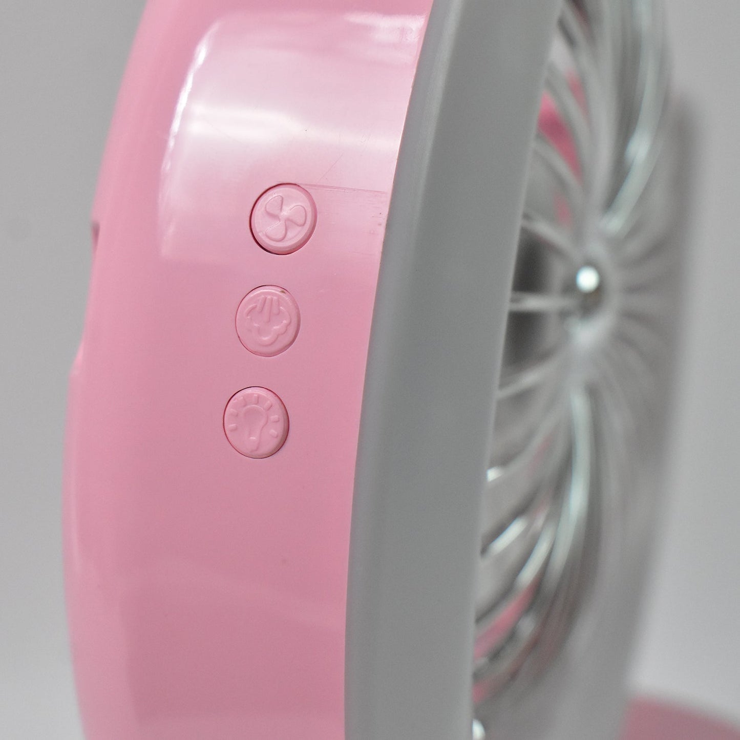 Desktop Fan - Camping Fan With Led Light Portable Humidifying Fan (1 Pc  Plug  Play Fan) Wukusy