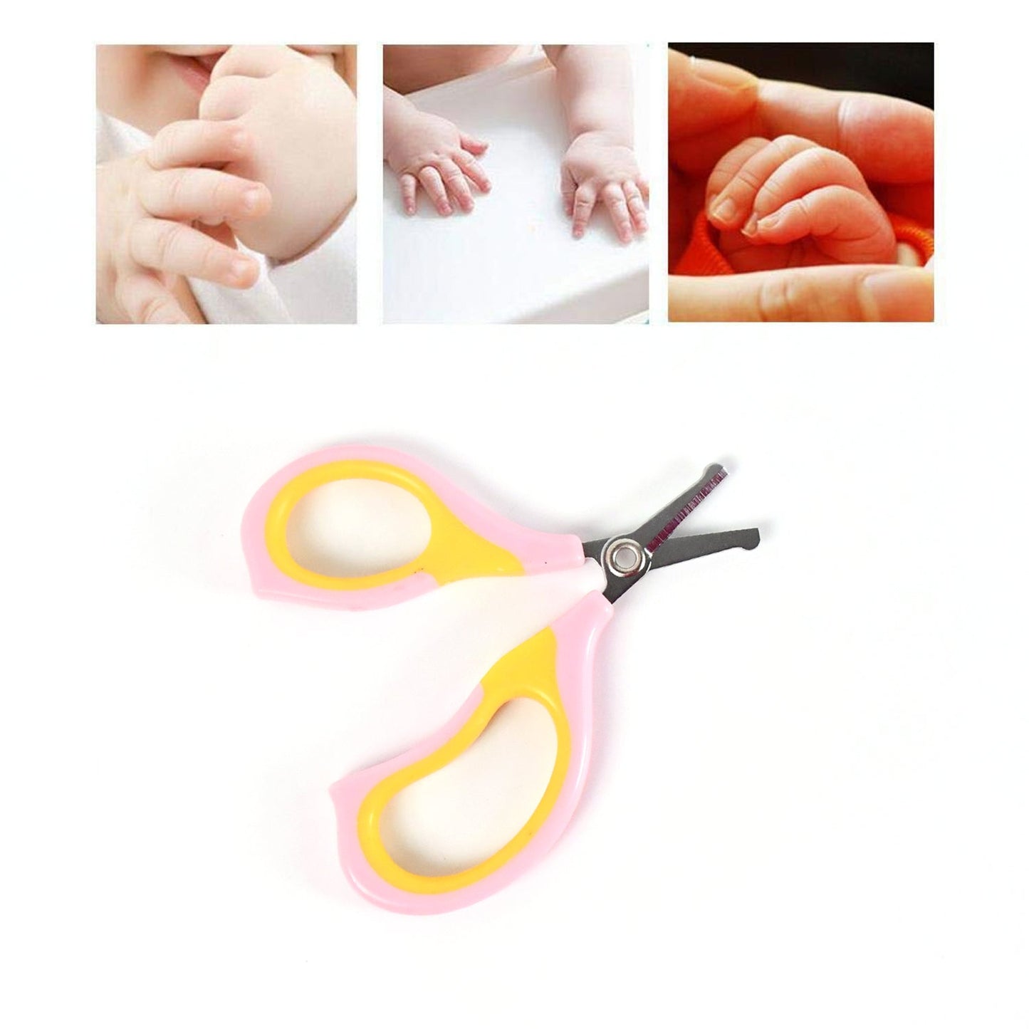 Baby Safety Nail Cutter Scissors For Safe Nail Clipping (1 Pc  Mix Color) Wukusy