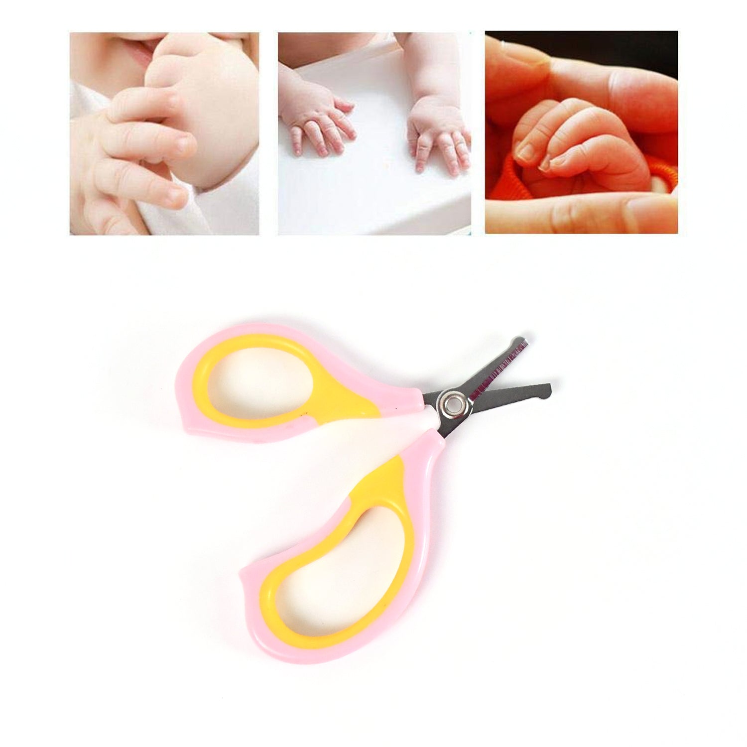 Baby Safety Nail Cutter Scissors For Safe Nail Clipping (1 Pc  Mix Color) Wukusy