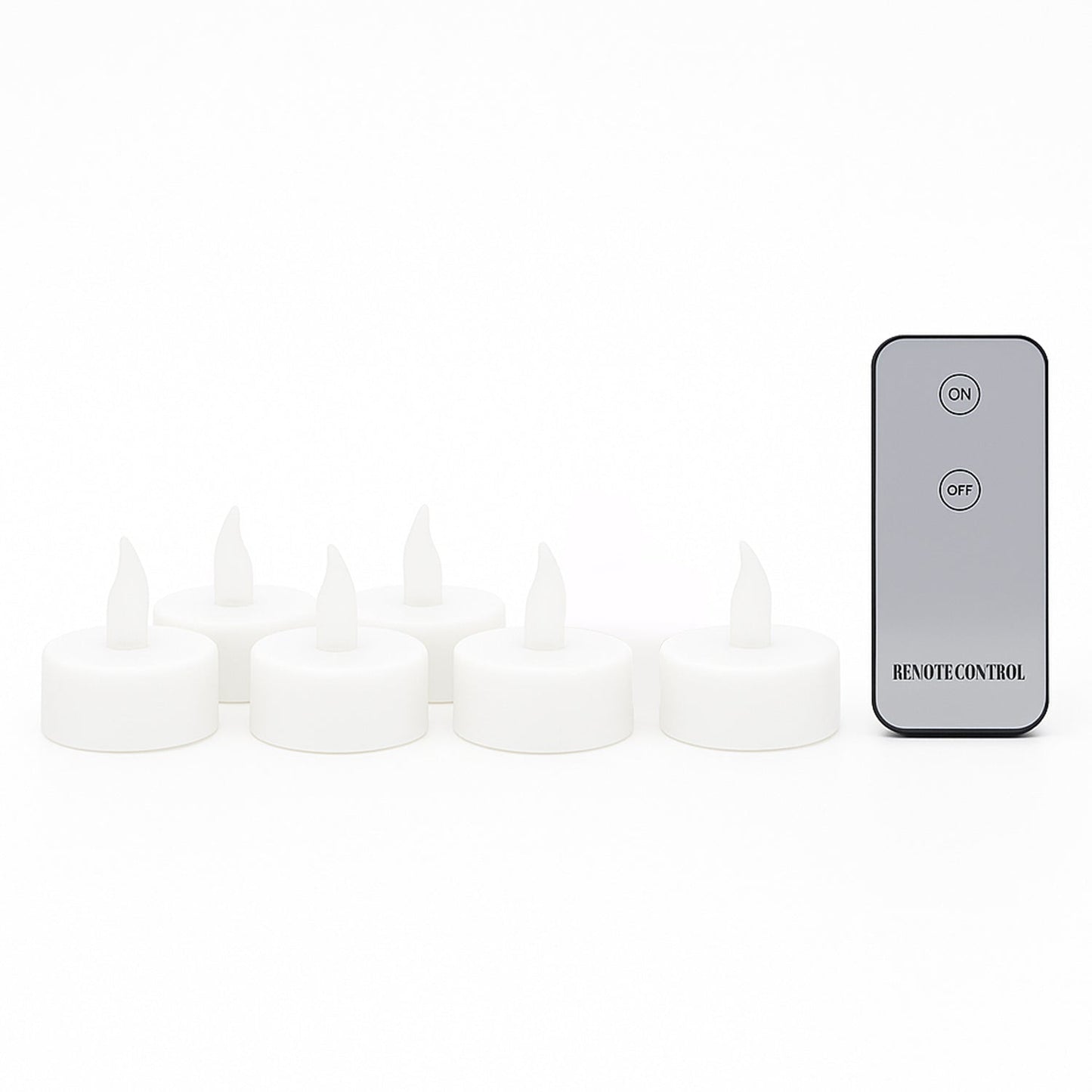 Premium 6 Piece Led Flameless Candle Light Set With Remote Control Wukusy