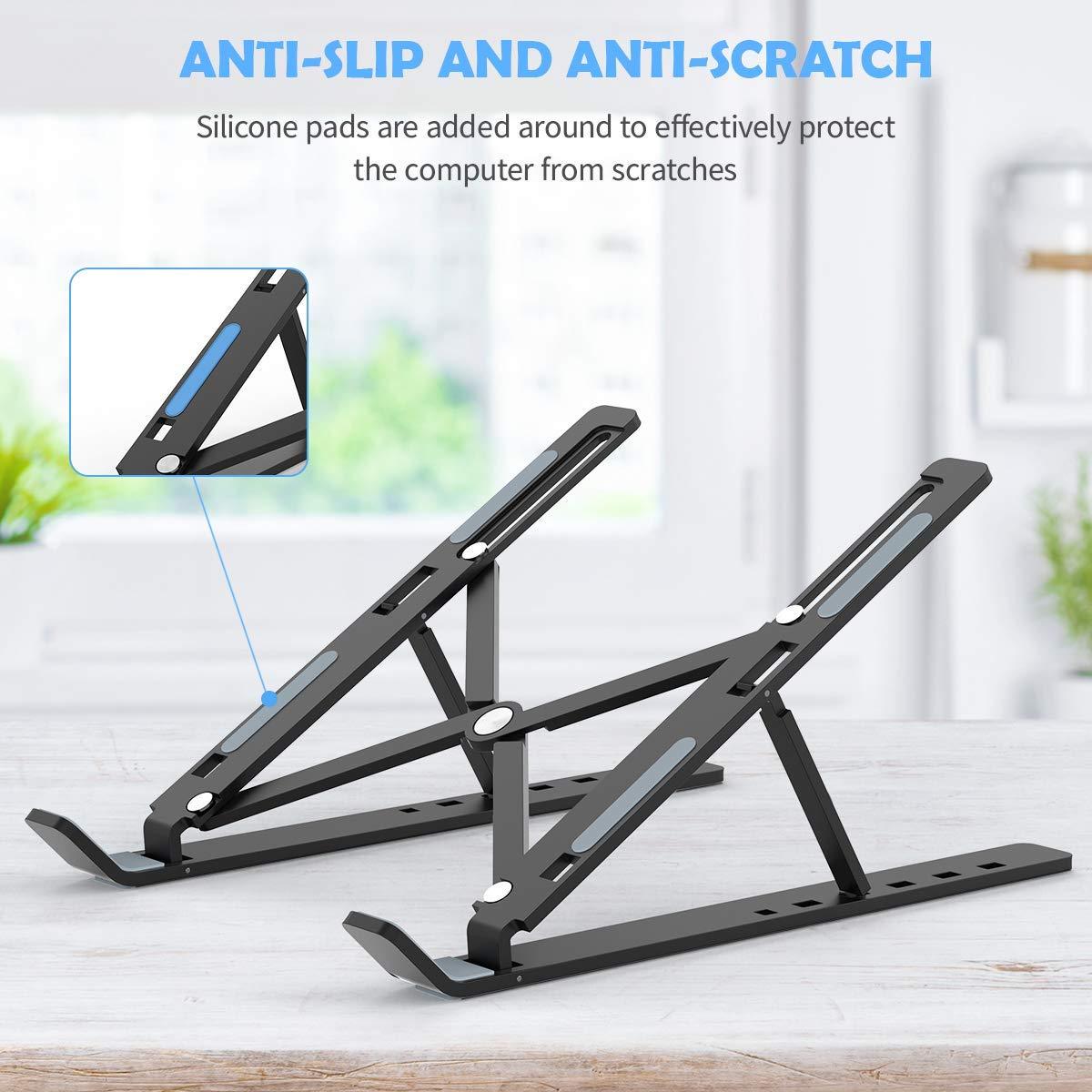 1320 Adjustable Laptop Stand Holder With Built-in Foldable Legs And High Quality Fibre Wukusy