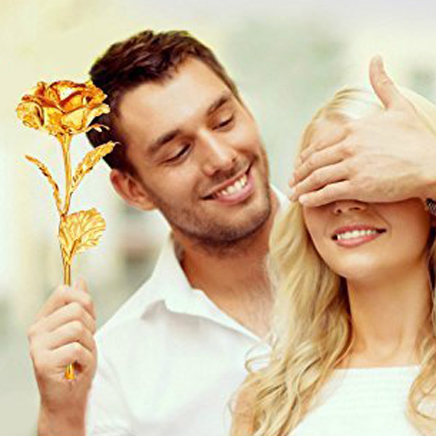 0879 B Golden Rose Used In All Kinds Of Places Like Household Offices Cafes Etc. For Decorating And To Look Good Purposes And All. Wukusy