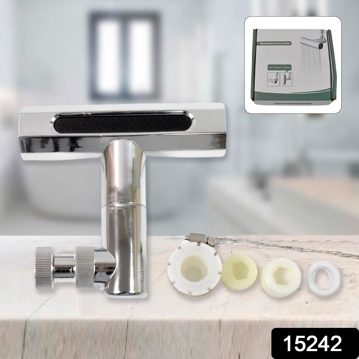 Plastic Multifunctional Universal Shower Head - Adjustable High Pressure  Water Saving (1 Pc) Wukusy