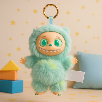 Mint Green Plush Toy Cartoon Keychain With Hook Colorful Animal Mint Green (1 Pc) Wukusy