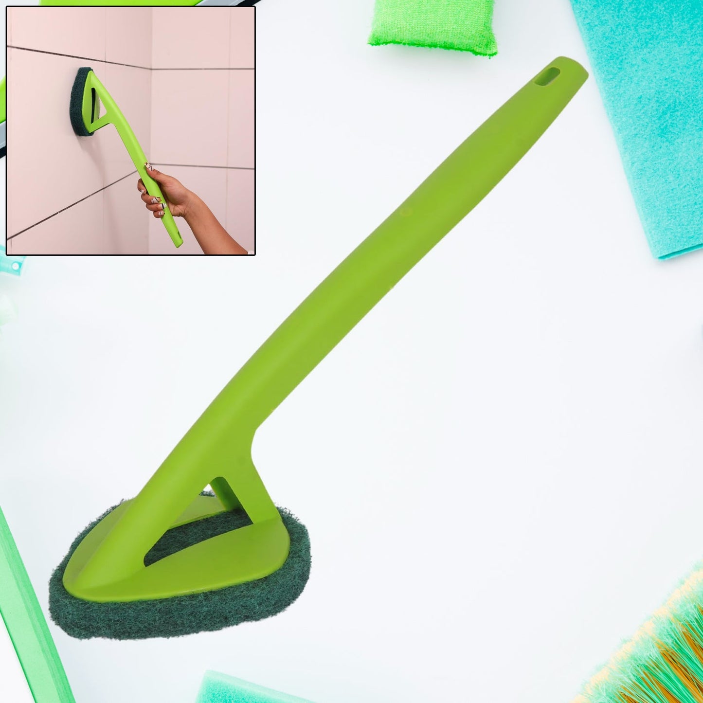 Scrubber Hockey With Long Handle (1 Pc) Wukusy