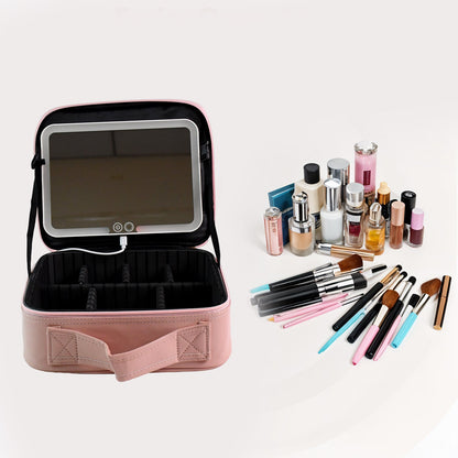 VanityMate - Premium Led Light Makeup Organizer Box Wukusy