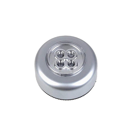 1716 4 Led Battery-powered Wireless Night Light Stick Tap Touch Lamp Stick-on Push Light For Closets Cabinets Counters Or Utility Rooms Cordless Touch Light Wukusy