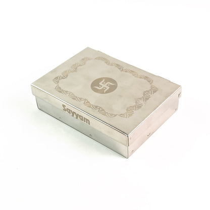 Multipurpose Premium Stainless Steel Jewelry Storage Organizer Box With 6 Compartments (1 Pc) Wukusy