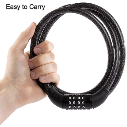 Heavy Duty Multi-purpose Plastic Combination Lock For Helmet  Multi Use Wukusy