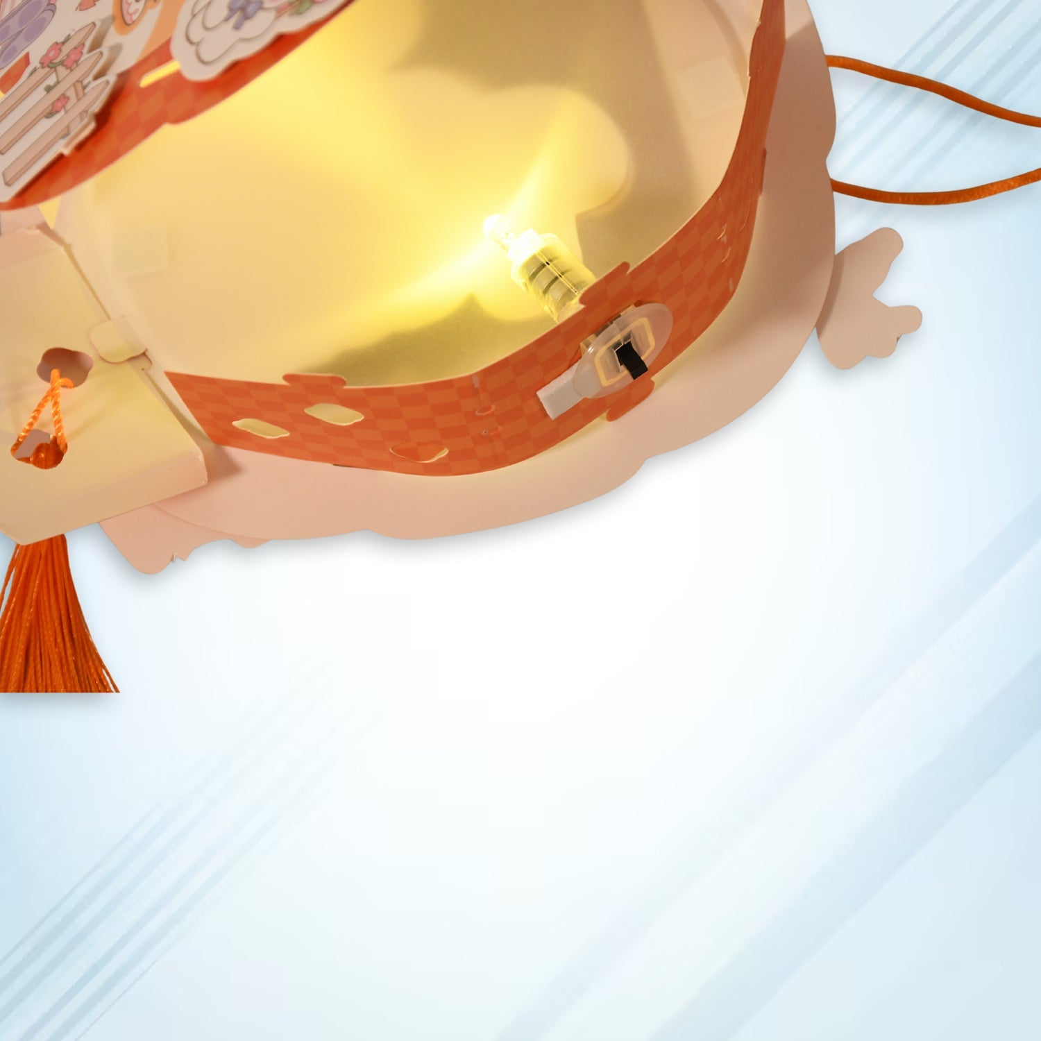 17507 Diy Traditional Lanterns Handmade Cartoon Paper Lanterns Antique Portable Lantern Hollow-out Projection Luminescent Led Lamp Diy Hanging Paper Lanterns For Festival Party Decor Wukusy