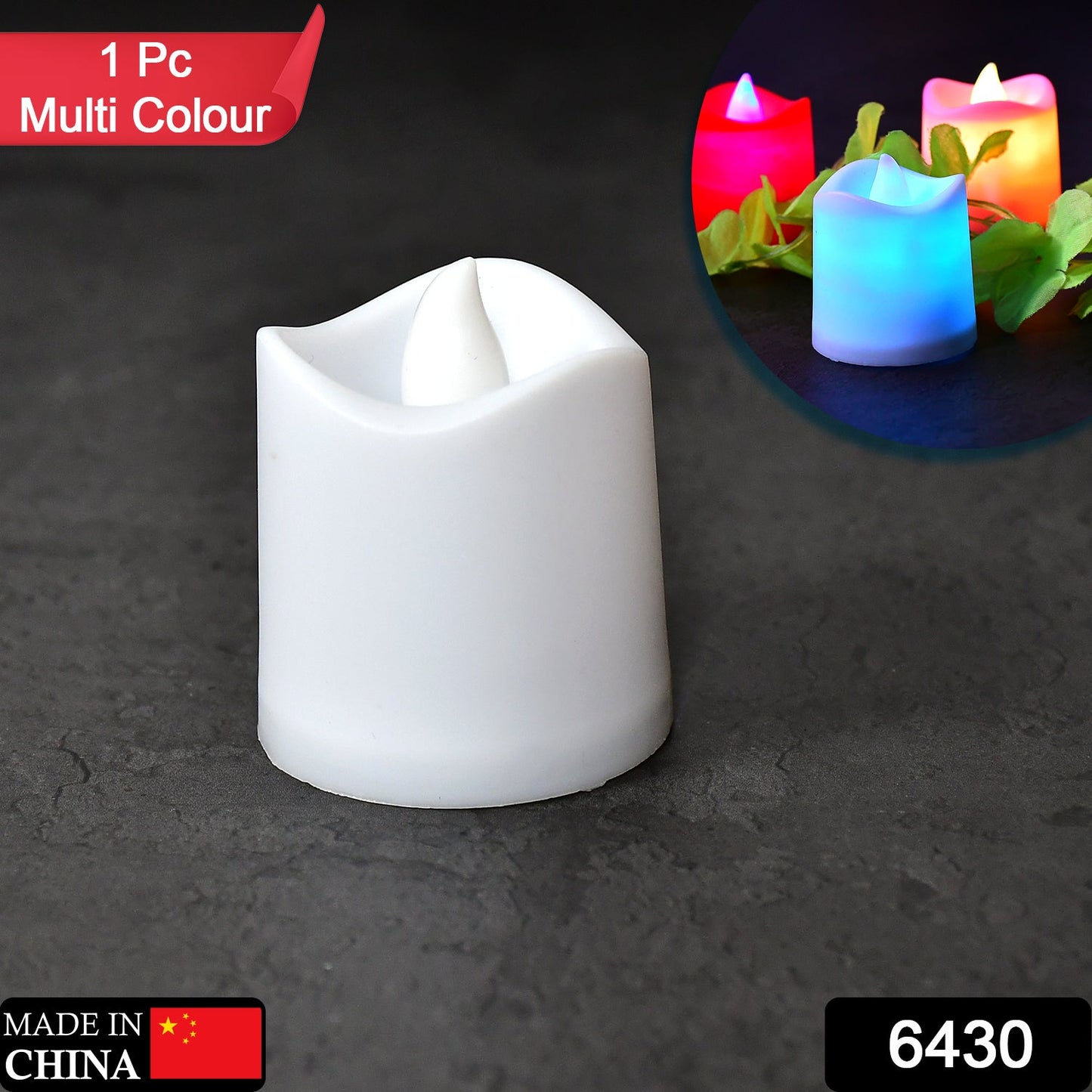 6430 1pc Festival Decorative - Led Tealight Candles  Battery Operated Candle Ideal For Party. Wukusy