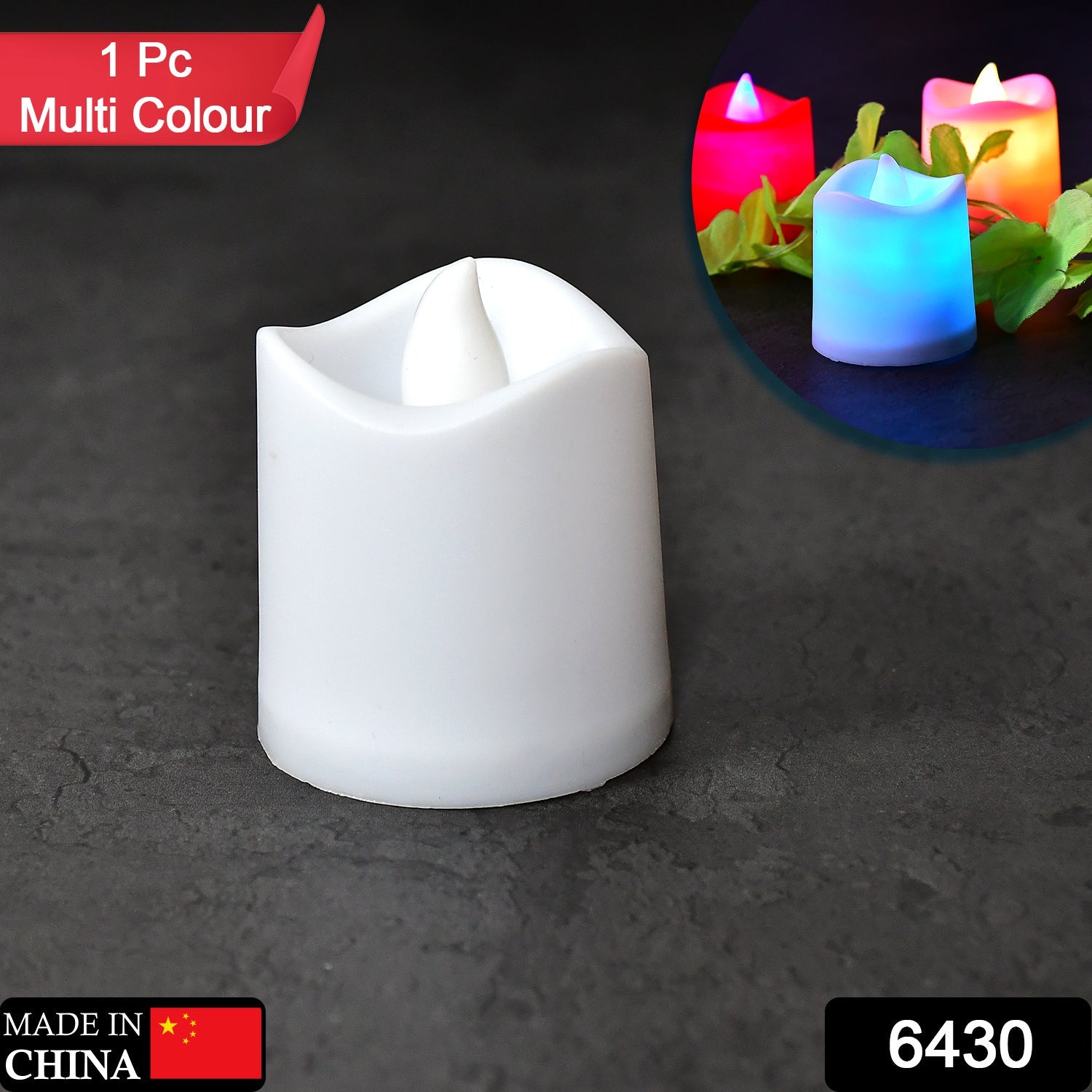 6430 1pc Festival Decorative - Led Tealight Candles  Battery Operated Candle Ideal For Party. Wukusy