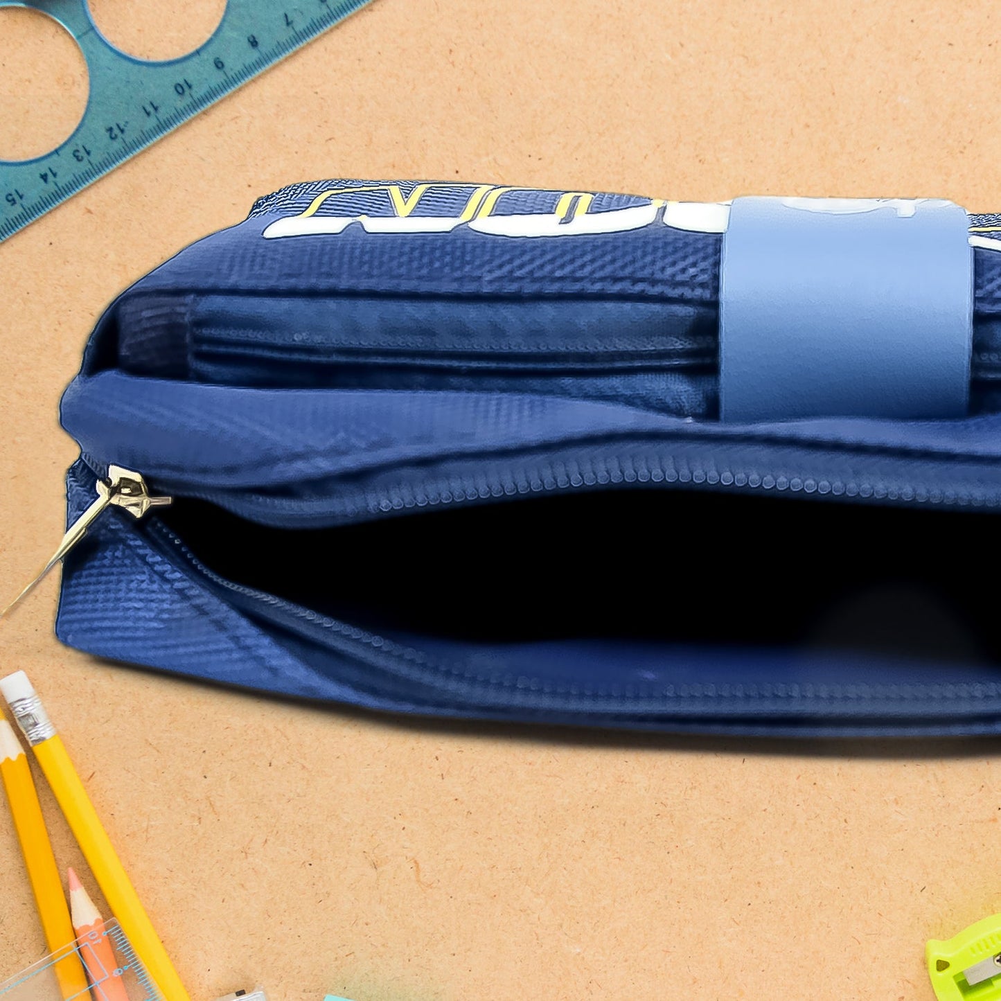 Pencil Pouch With Zipper 1 Pc  2 Compartment) Wukusy