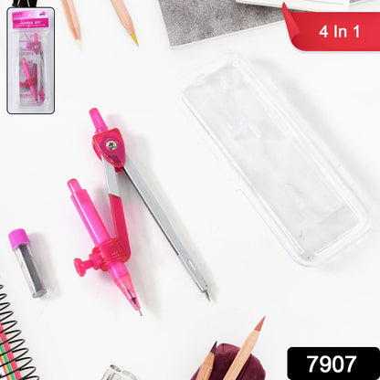 Student Geometry Compass Set (4 In 1) Wukusy