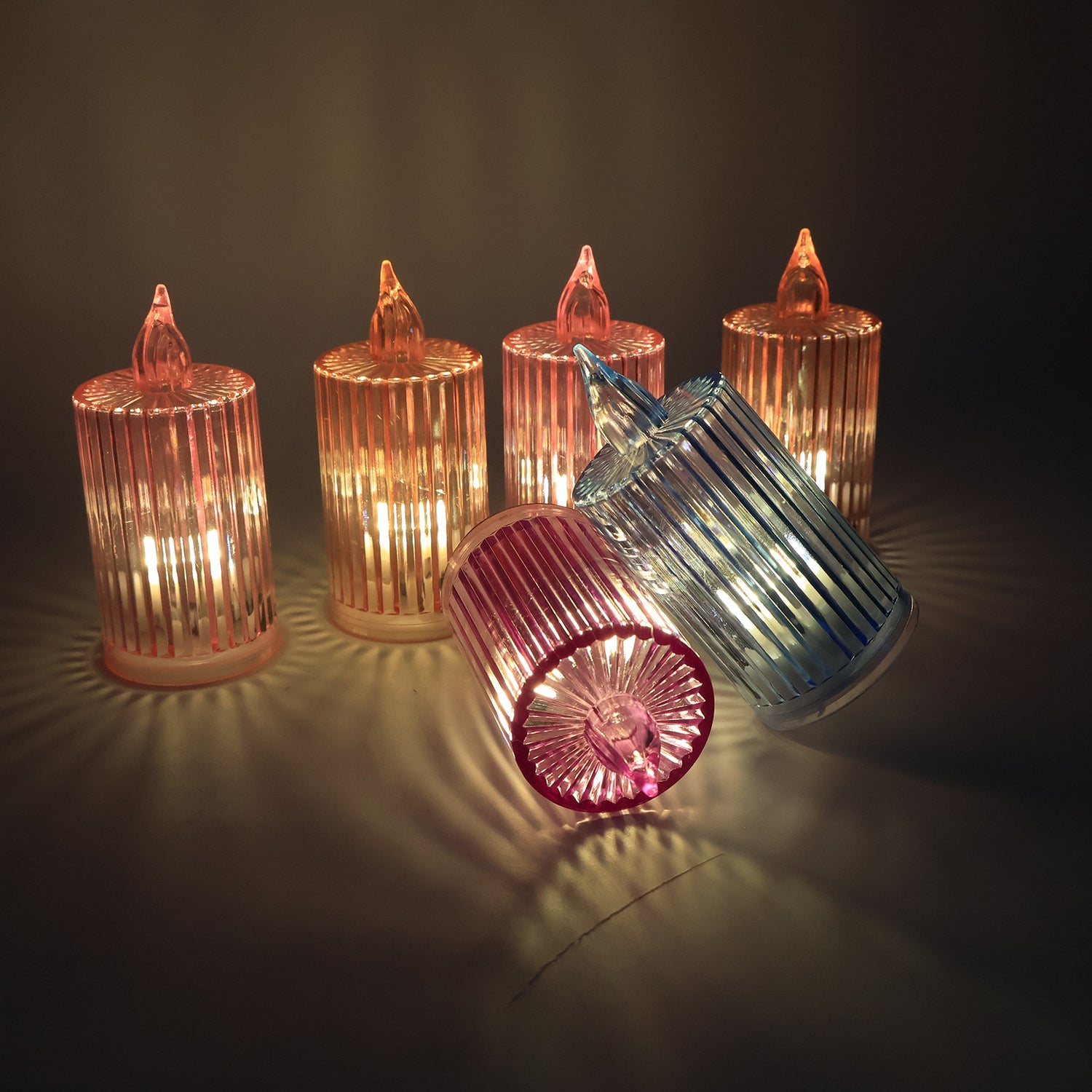Decorative Flameless Electronic Led Candle Light Set (6 Pc) Wukusy
