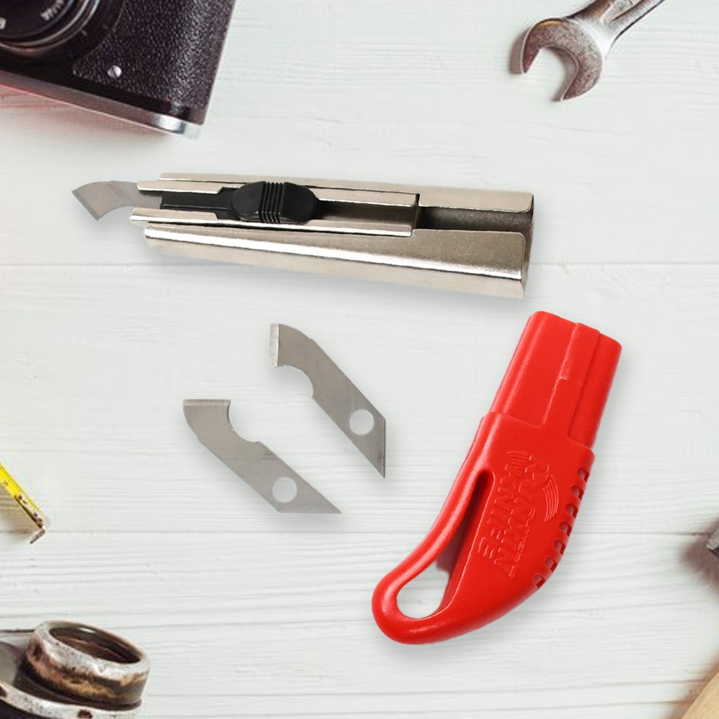 Multi-use Plastic Cutter With Plastic Cutting Blade And Precision Knife Blade Wukusy