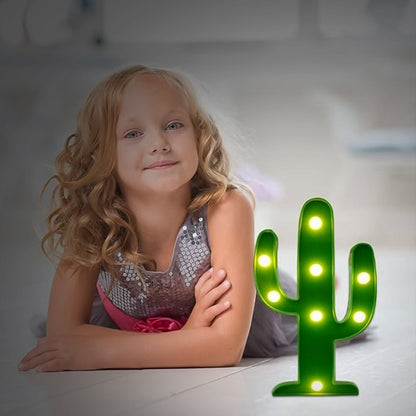 Led Cactus Light Led Desk Lamp Led Table Lamp (1 Pc  Battery Not Included) Wukusy