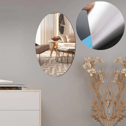 1727 Adhesive Bathroom Mirror Wall Wukusy