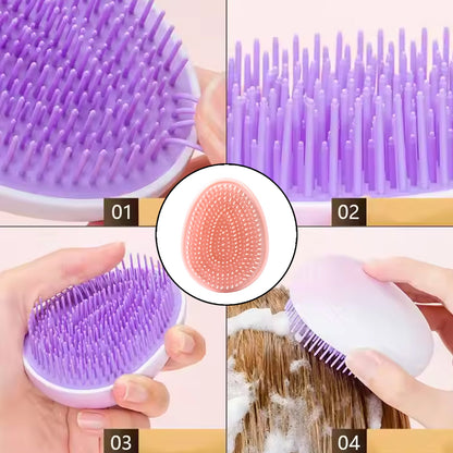 Plastic Hair Washing Combs Hair Massager Shower Brush Wukusy