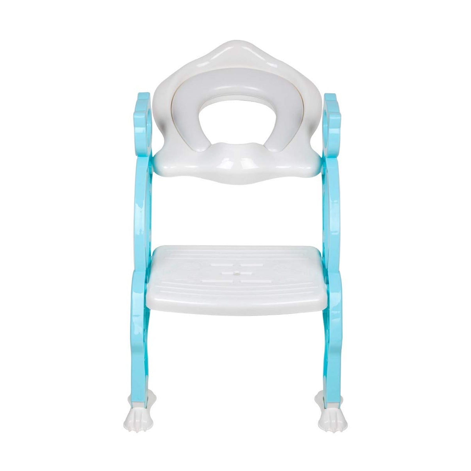 2 In 1 Potty Training Toilet Seat With Step Stool Ladder For Boy And Girl Baby Toddler Kid Childrens Toilet Training Seat Chair With Soft Padded Seat And Sturdy Non-slip Wide Step Make Potty Easier For Your Kids (Multi-color) Wukusy