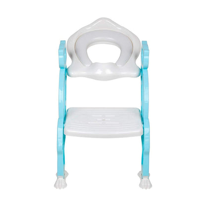 2 In 1 Potty Training Toilet Seat With Step Stool Ladder For Boy And Girl Baby Toddler Kid Childrens Toilet Training Seat Chair With Soft Padded Seat And Sturdy Non-slip Wide Step Make Potty Easier For Your Kids (Multi-color) Wukusy