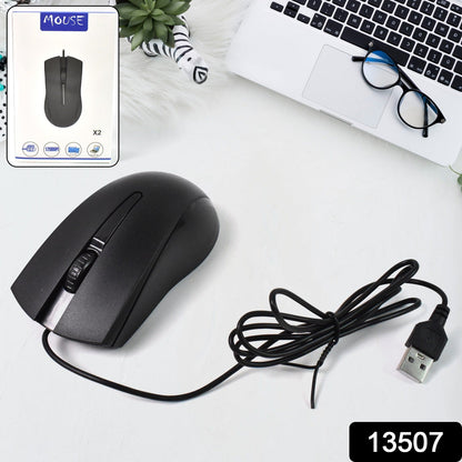 Computer  Laptop Wired Optical Mouse X2 (1 Pc) Wukusy