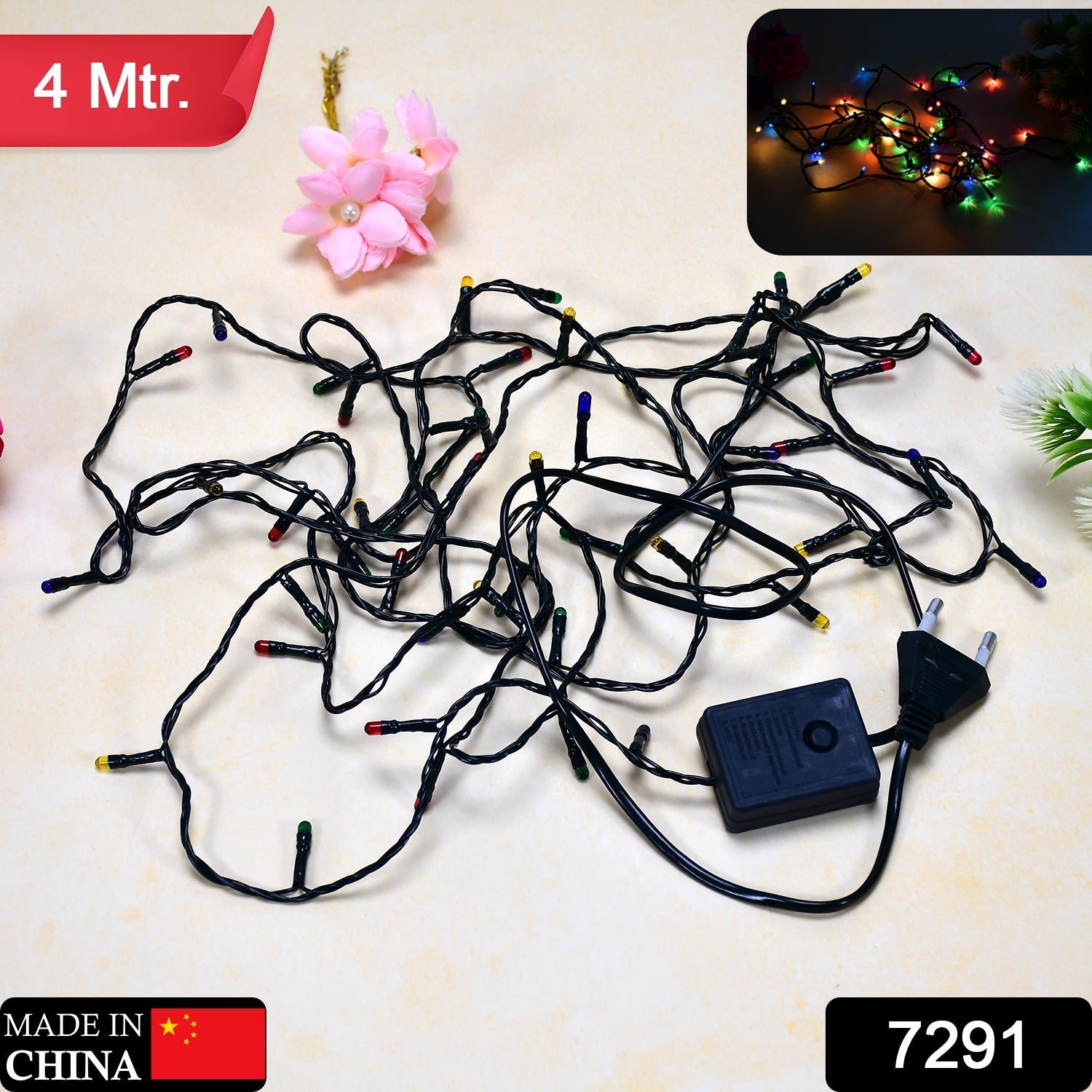 7291 4 Meter Festival Decoration Led String Light In Multicolor Wukusy