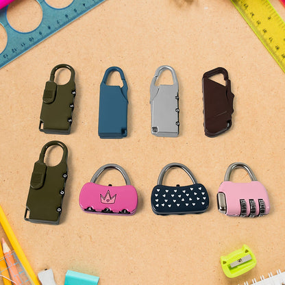 3 Digit Metal Combination Number Lock (1 Pc  Mix Design  Color) Wukusy