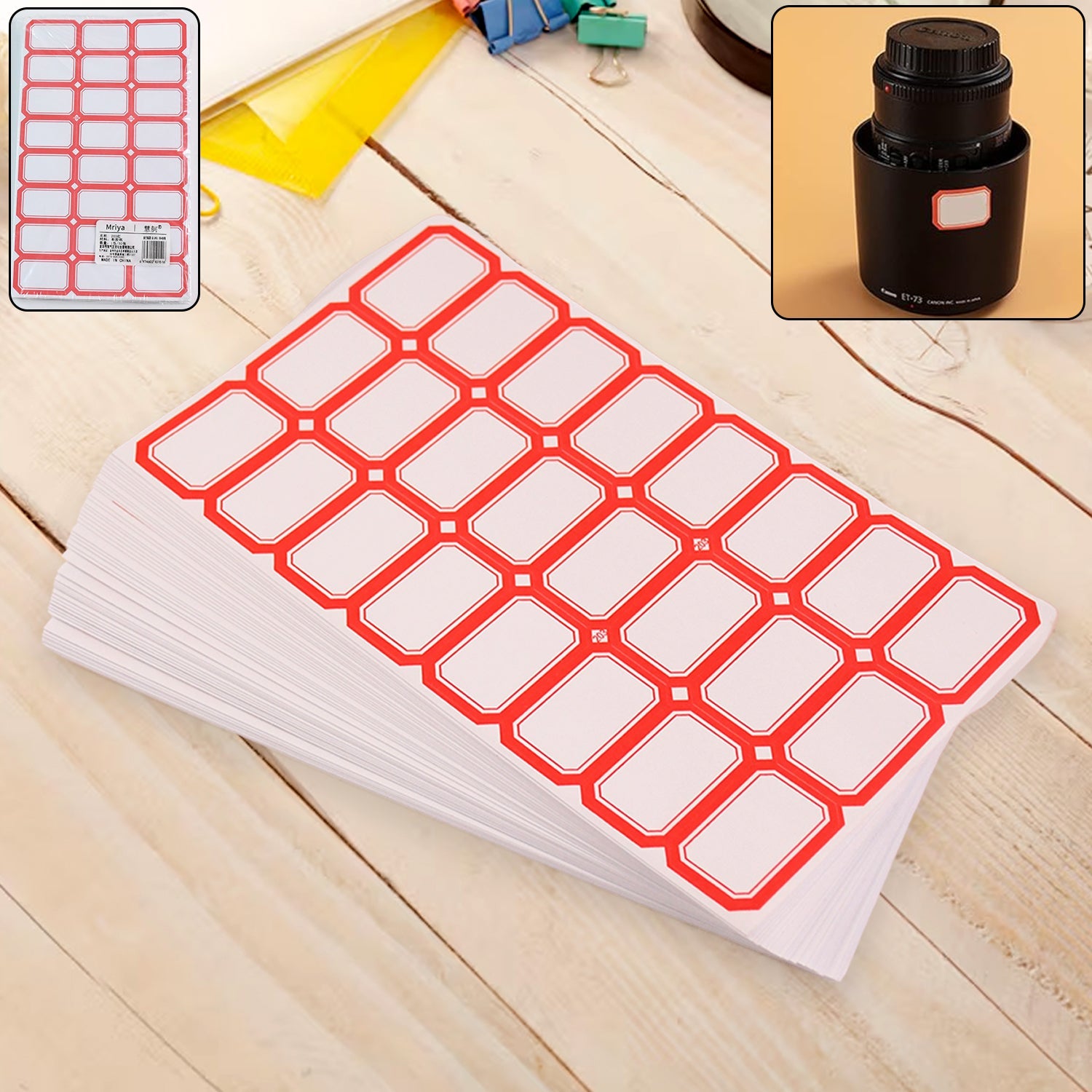 Multipurpose Writable Blank Label Sticker Sheets (50 Sheet) Wukusy