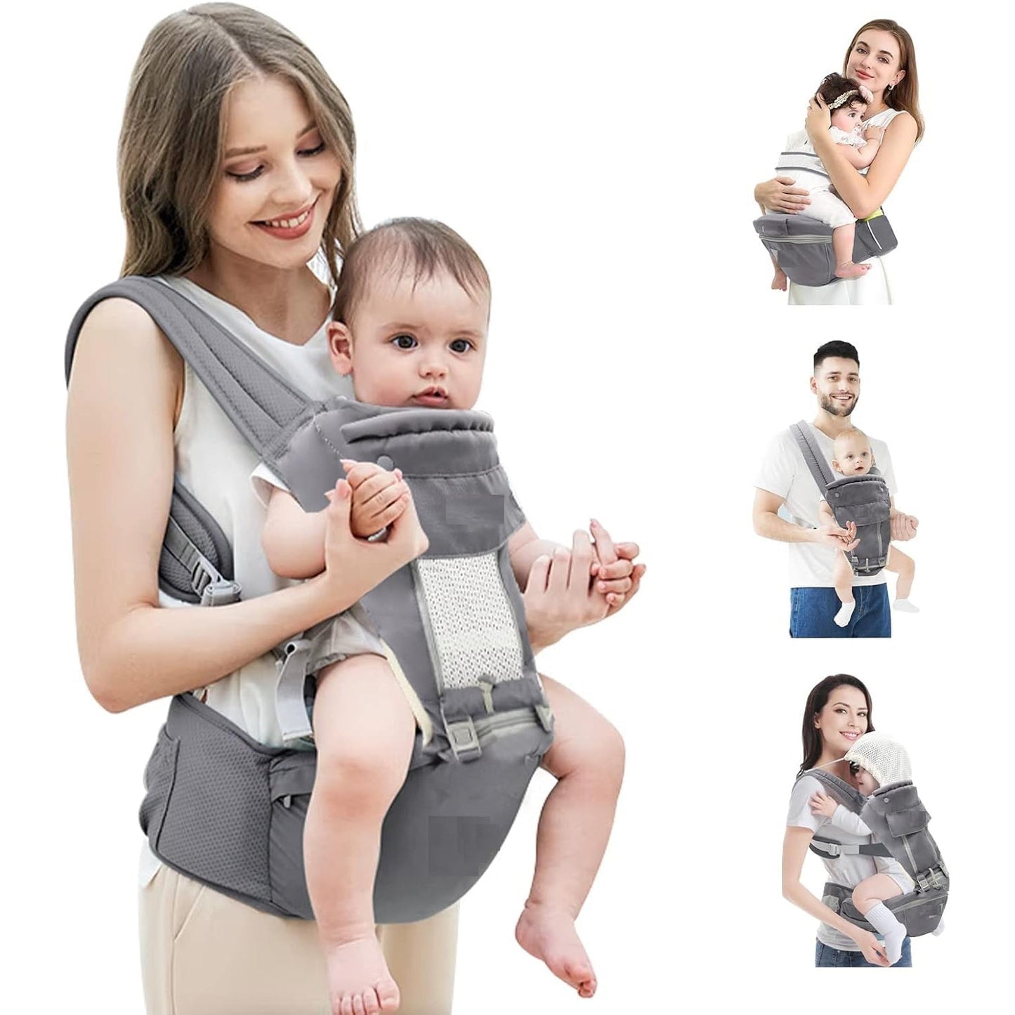 Ergonomic Baby Carrier Bag  Baby Holder Carrier (1 Pc) Wukusy