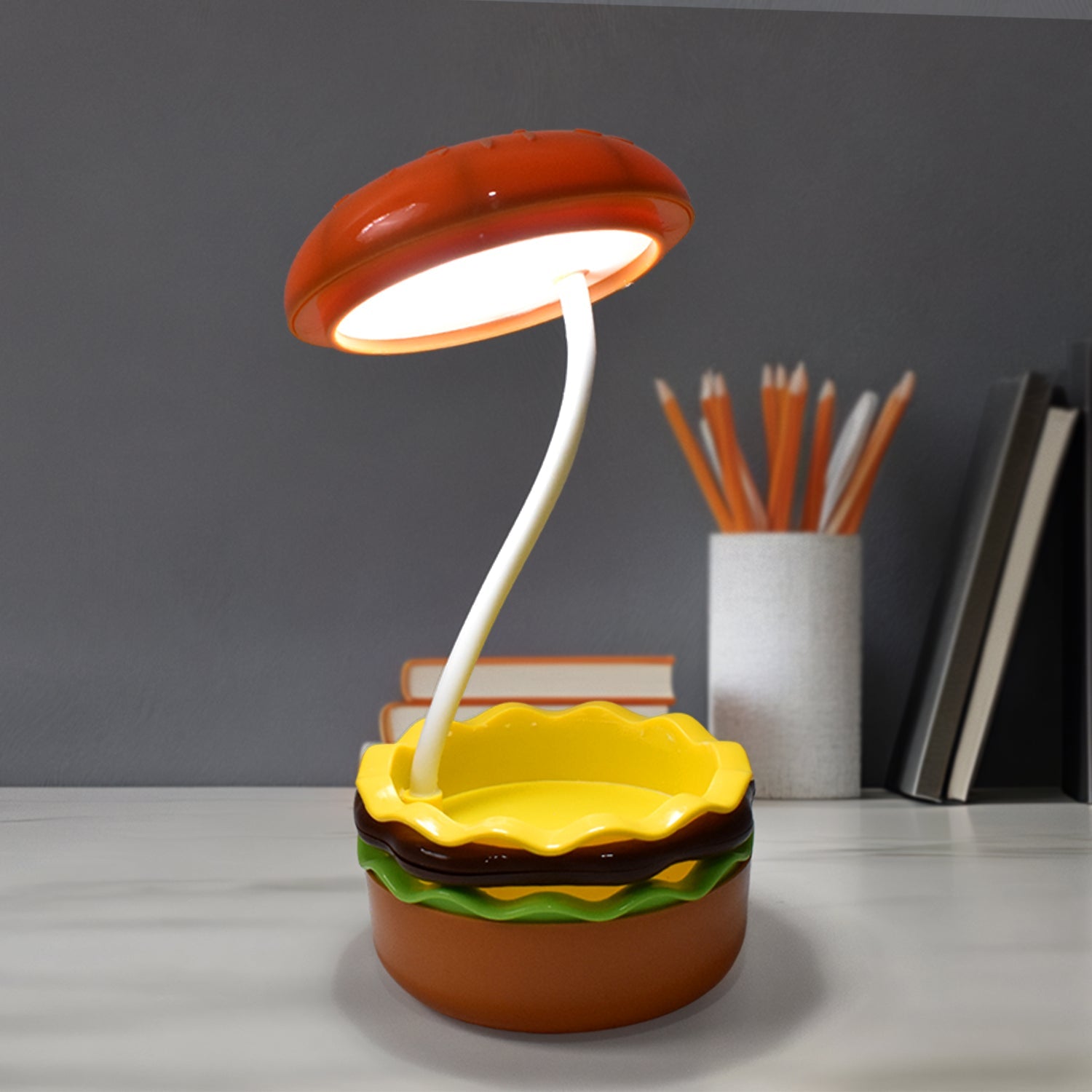 Burger Delight Folding Led Night Lamp (1 Pc) Wukusy