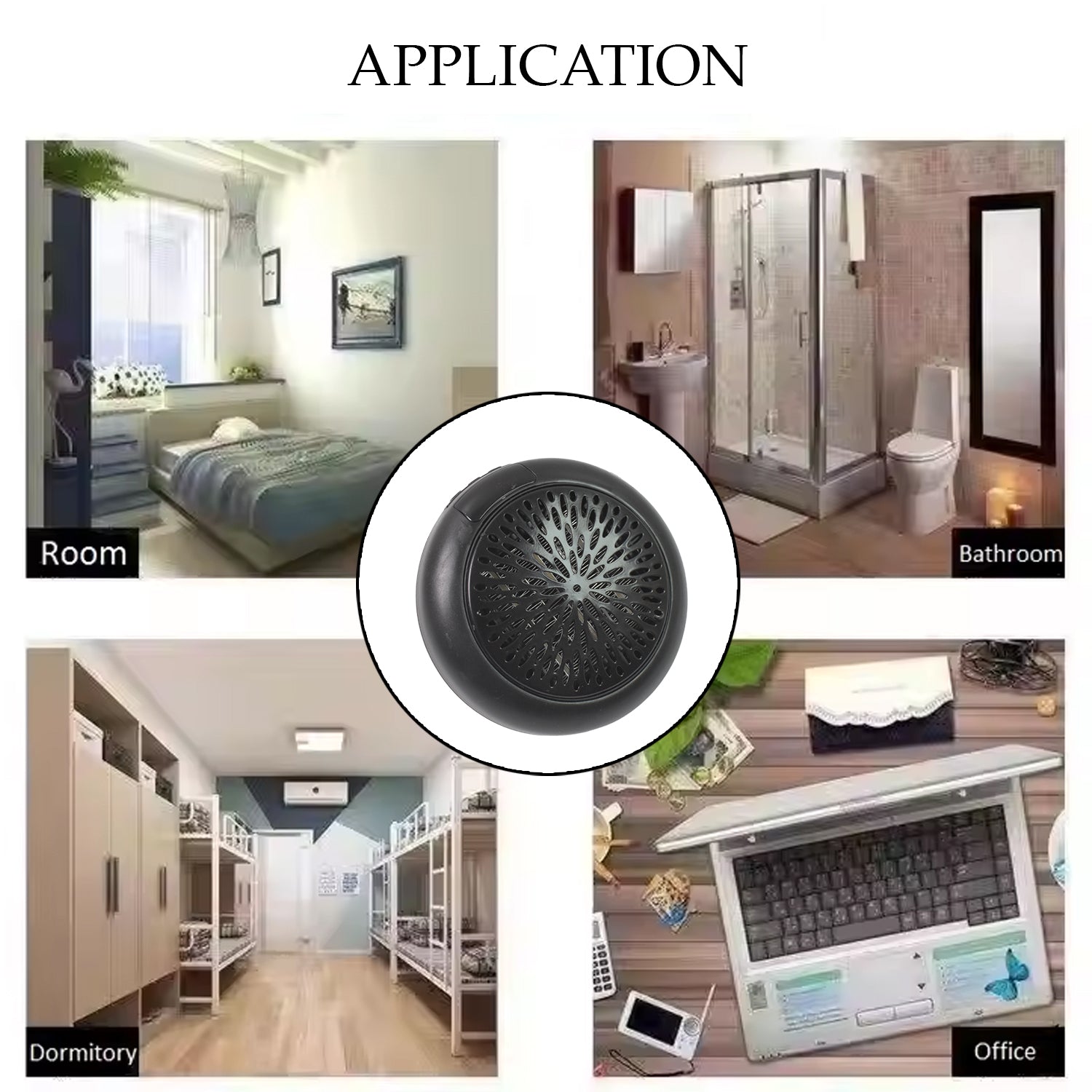 Room Heater For Home Office Camper Led Screen Portable Wall Heater (900w  1 Pc) Wukusy