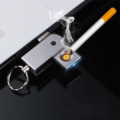 Usb Mini Portable Lighters With Thin Metal Creative Wukusy