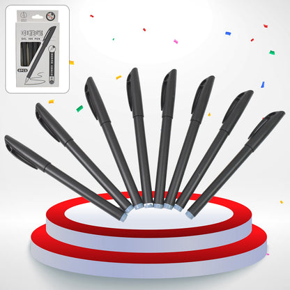 Writing Black Gel Pen For School Stationery Gift For Kids (8 Pcs Set) Wukusy