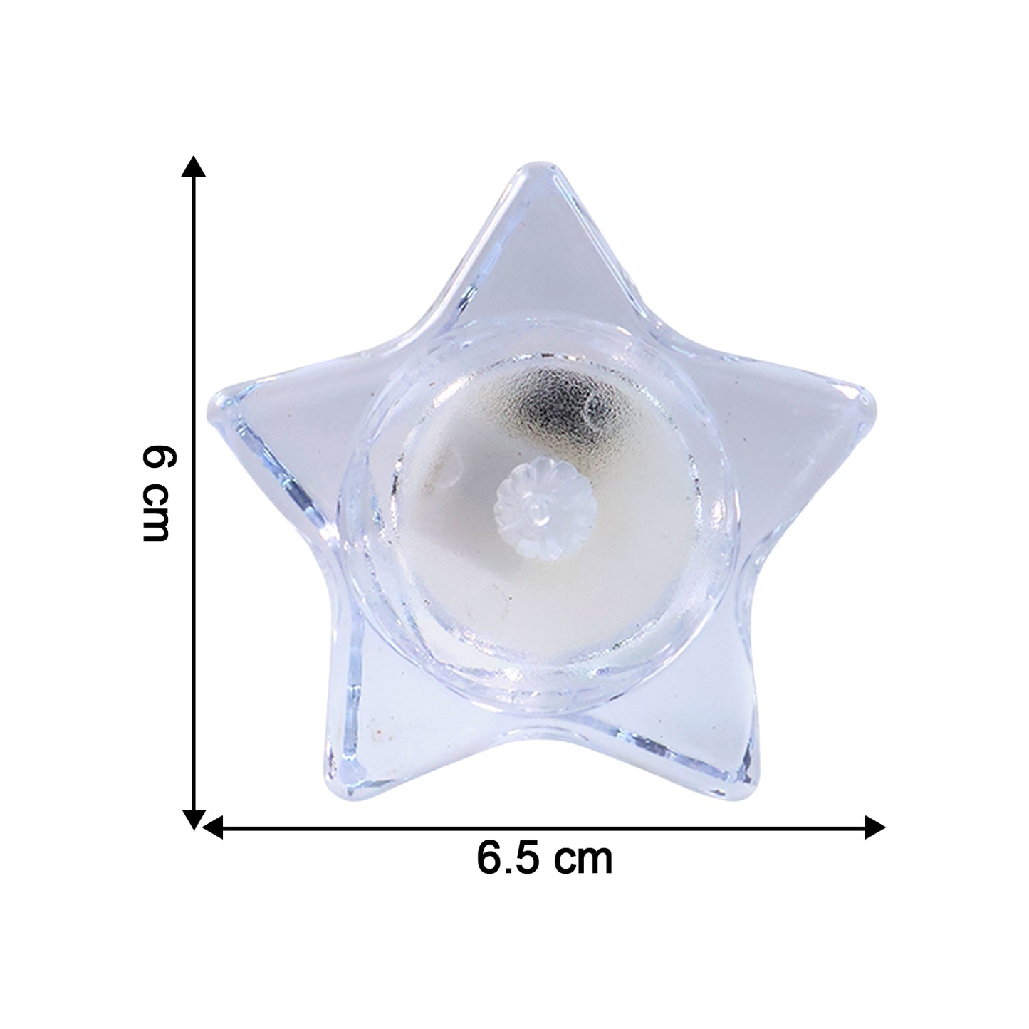 Flameless Star-shaped Led Candles (6 Pc  Set)