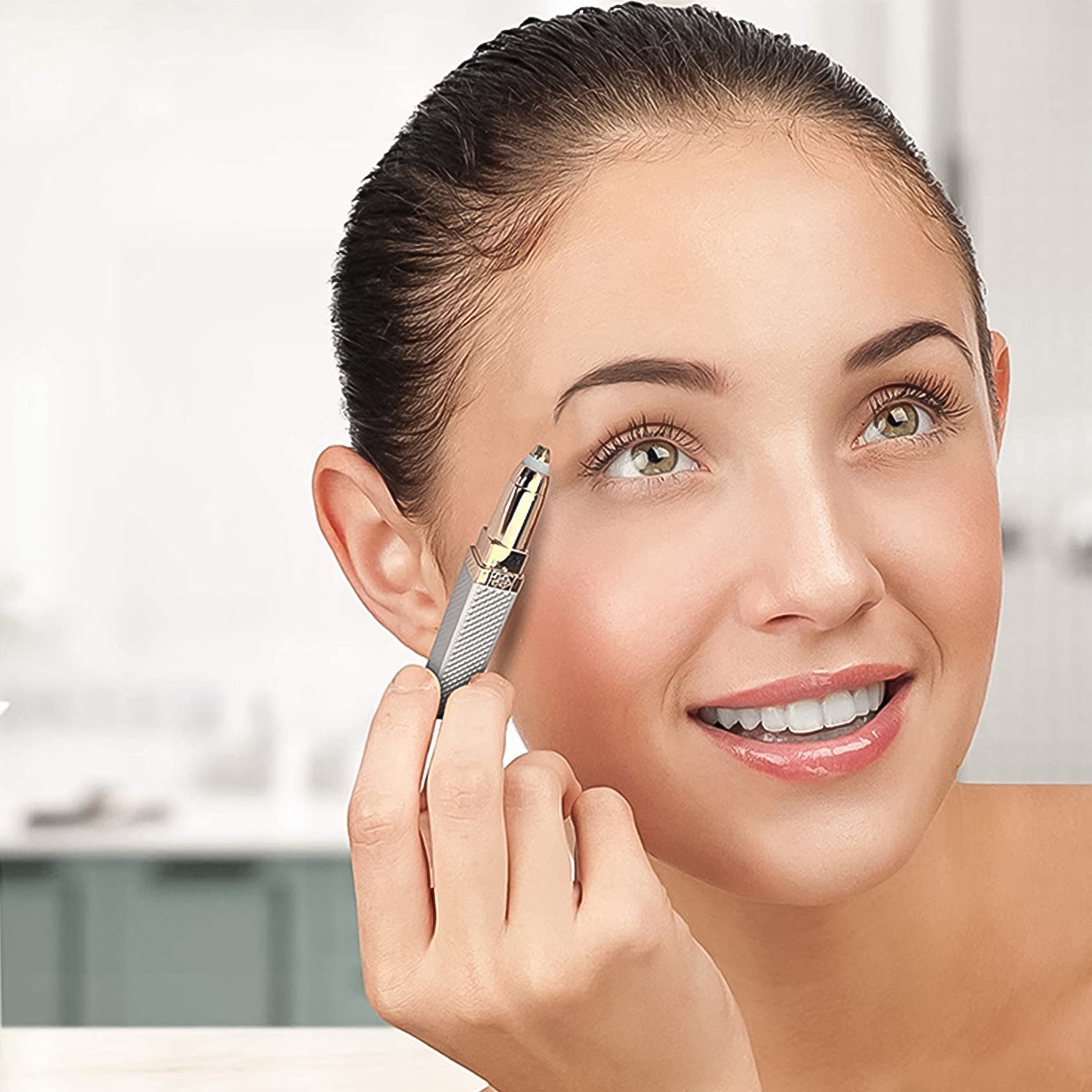 2-in-1 Eyebrow Razor  Painless Hair Shaver (1 Pc) Wukusy