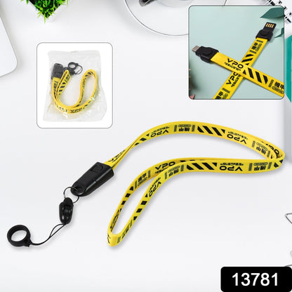 2 In 1 Lanyard Strap Usb Charging Cable (1 Pc) Wukusy
