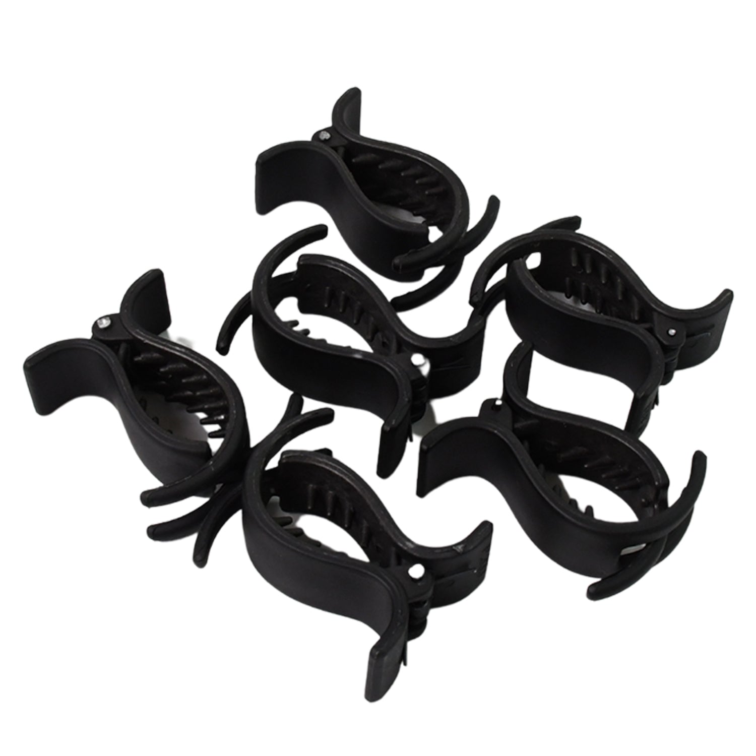 Big Hair Clips For Girls Kids Hair Accessories (6 Pcs Set  Black) Wukusy