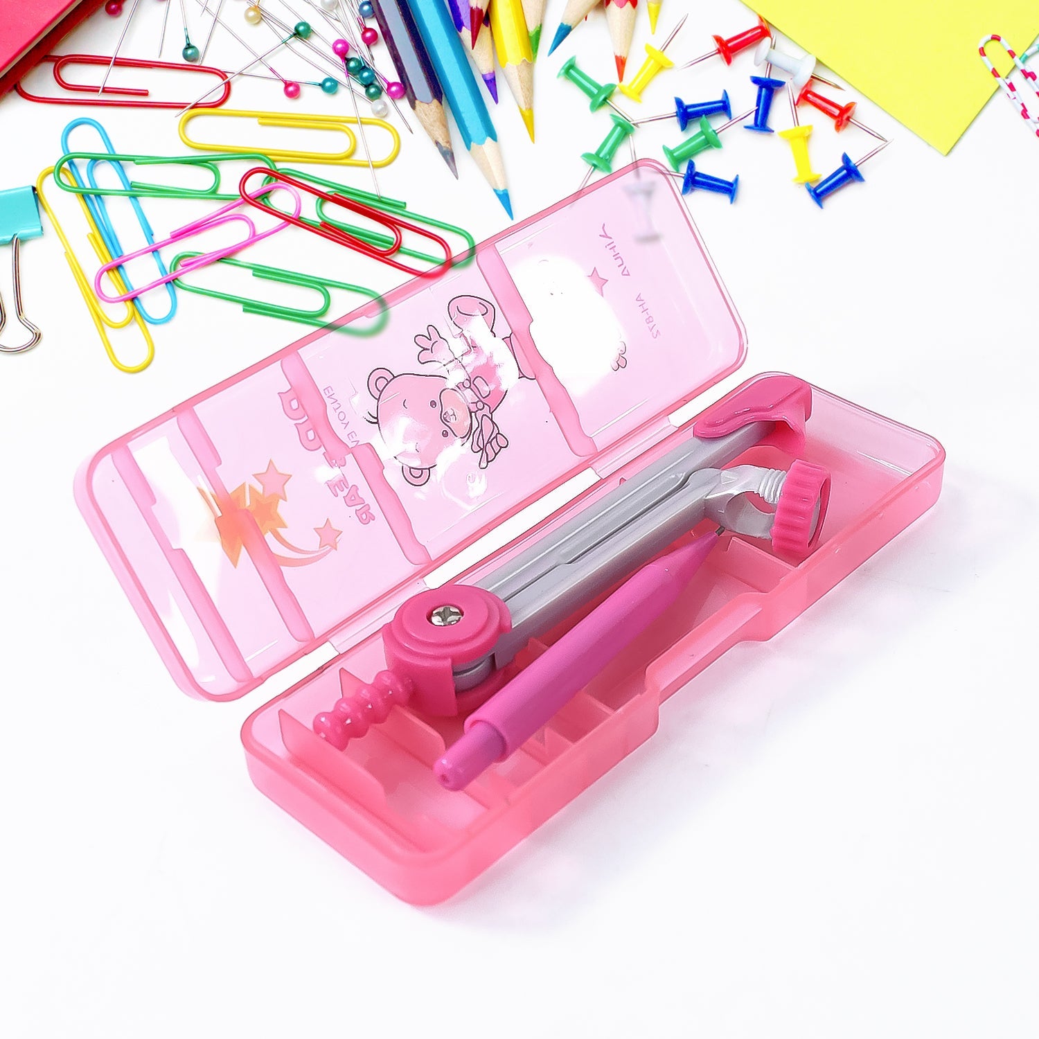 Geometry Compass Set For Kids (3 In 1  1 Set) Wukusy