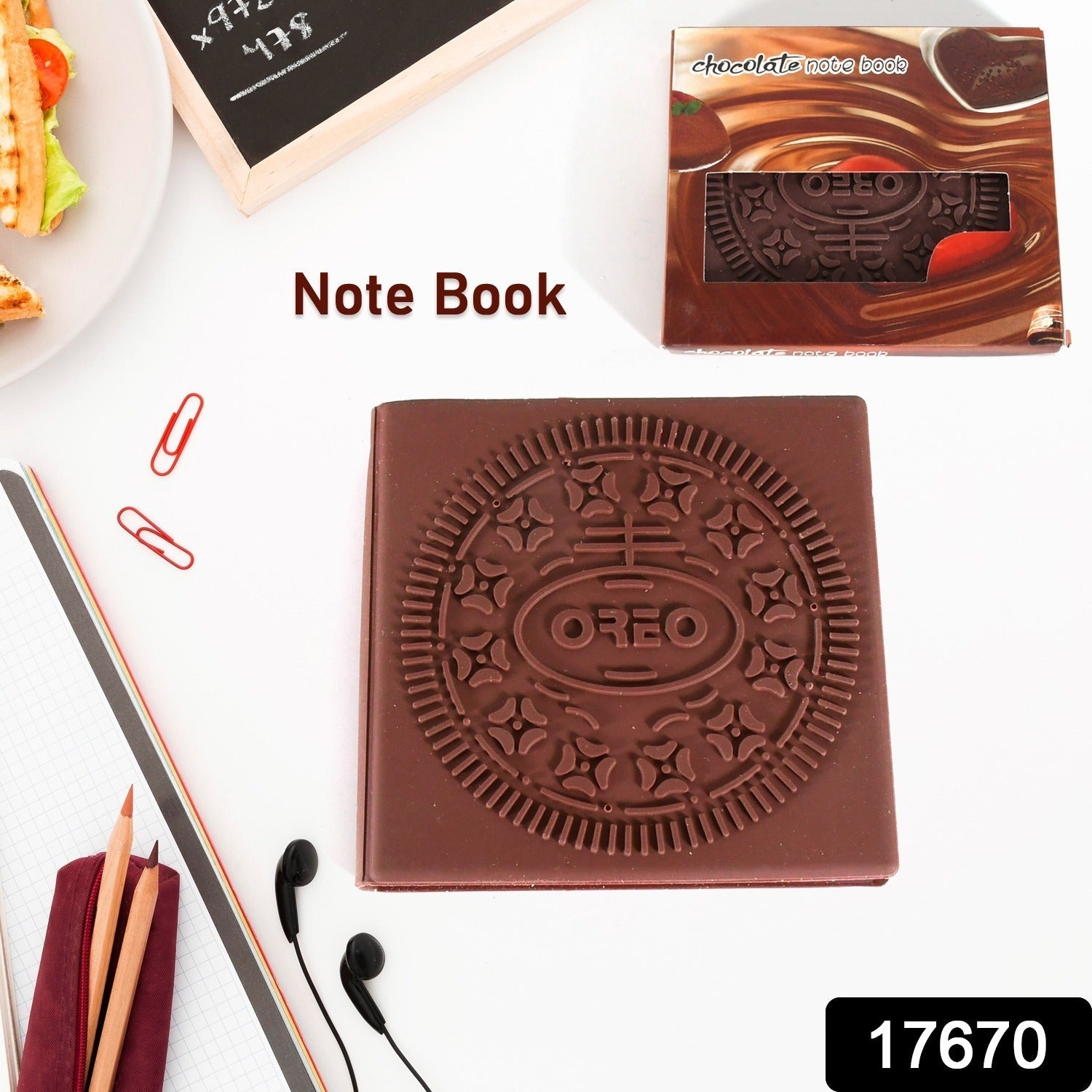 17670 Chocolate Diarynotebooks Original Chocolate Smell Writing Practice Book Early Learning Copybook Premium Chocolate Book (1pc  Book  80 Pages) Wukusy