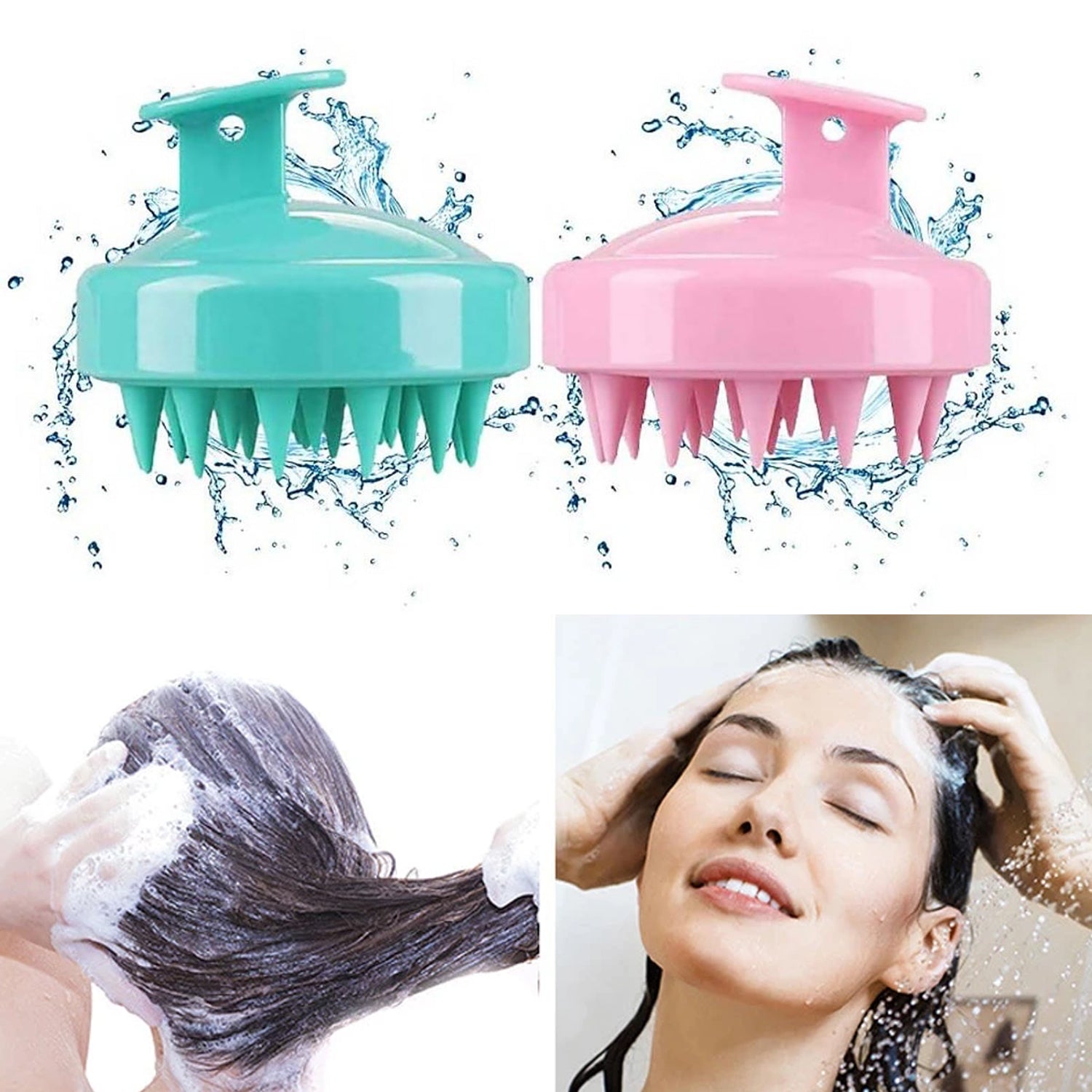 6099 Hair Scalp Adjustable Massager Shampoo Brushscalp Shampoo Brush Wukusy