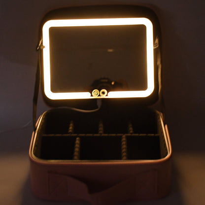 VanityMate - Premium Led Light Makeup Organizer Box Wukusy