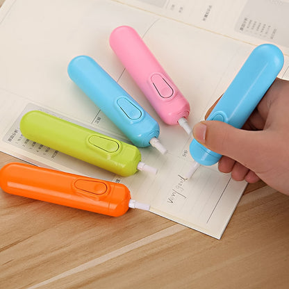 Electric Eraser Kit Automatic Pencil Eraser Battery Operated With 12 Eraser Refills Wukusy