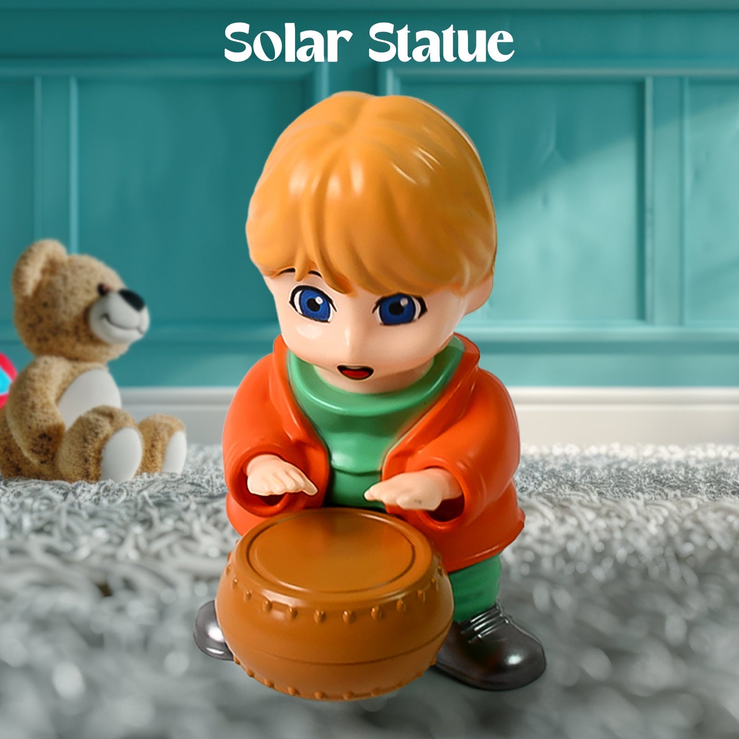 Creative Solar Drummer Car Aromatherapy Solar Powered Car Air Freshener (1 Pc) Wukusy