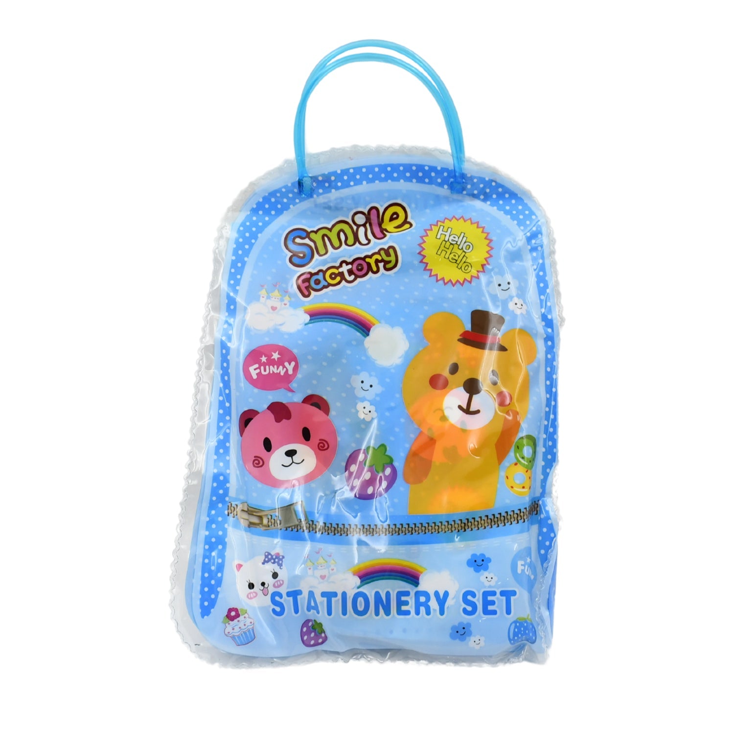 17578 Stationery Kit For Kids - Stationery Set Includes Wooden Pencil Sharpener Pencil And Eraser Set Birthday Return Gift For Kids Boys Girls 2 Pencil 1 Scale 1 Notebook1 Sharpener 1 Eraser  With Zip Bag (6 Pcs Set) Wukusy